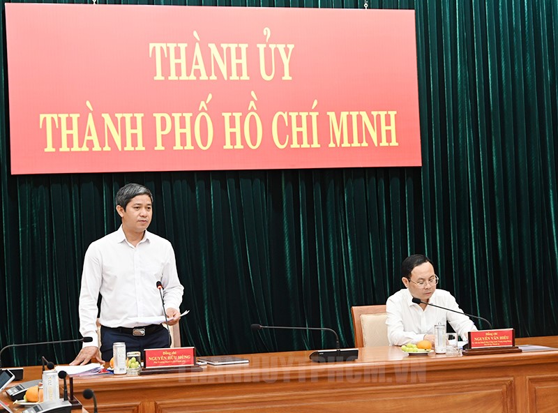 Ban Cơ yếu Chính phủ làm việc với Thành ủy Thành phố Hồ Chí Minh